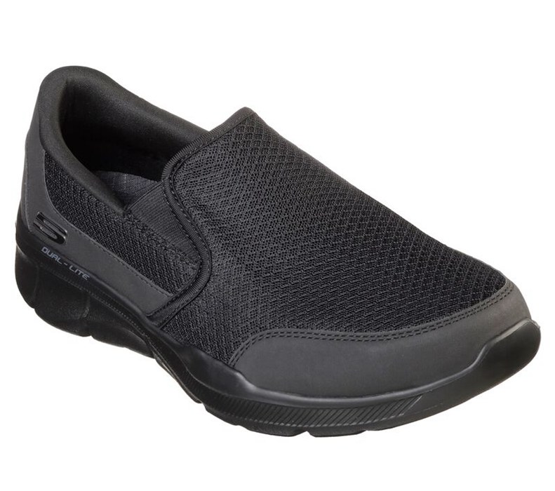 Skechers Herr Svarta Slip On - Relaxed Fit: Equalizer 3.0 - Bluegate - Sverige (CRUTE-3145)